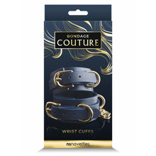 Load image into Gallery viewer, Bondage Couture Wrist Cuff Blue