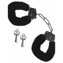 Load image into Gallery viewer, Sex &amp; Mischief Furry Handcuffs Black
