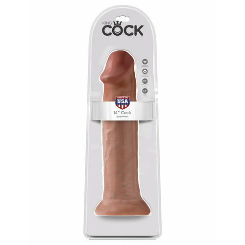 King Cock 14 In. Cock Tan