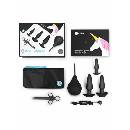 B-Vibe Anal Training 7 Piece Education Set Black