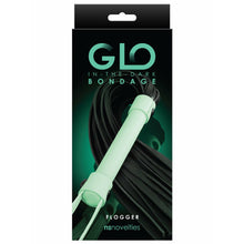 Load image into Gallery viewer, Glo Bondage Flogger Green
