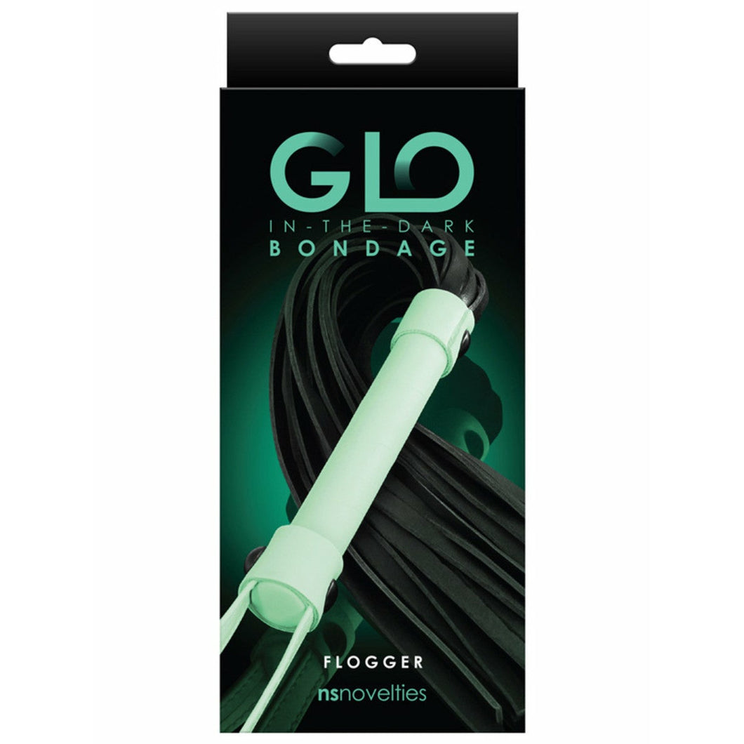 Glo Bondage Flogger Green