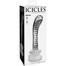 Load image into Gallery viewer, Glass Dildo - Icicles Suction Base No. 88
