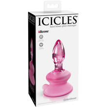 Load image into Gallery viewer, Glass Butt Plug - Icicles Suction Base No. 90

