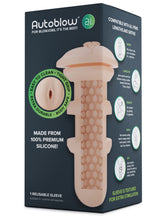 Load image into Gallery viewer, AUTOBLOW A.I. SILICONE VAGINA SLEEVE - WHITE
