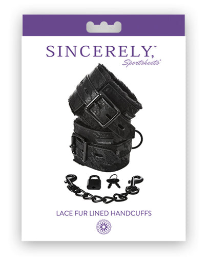 Sincerely Lace Fur Lined Handcuffs